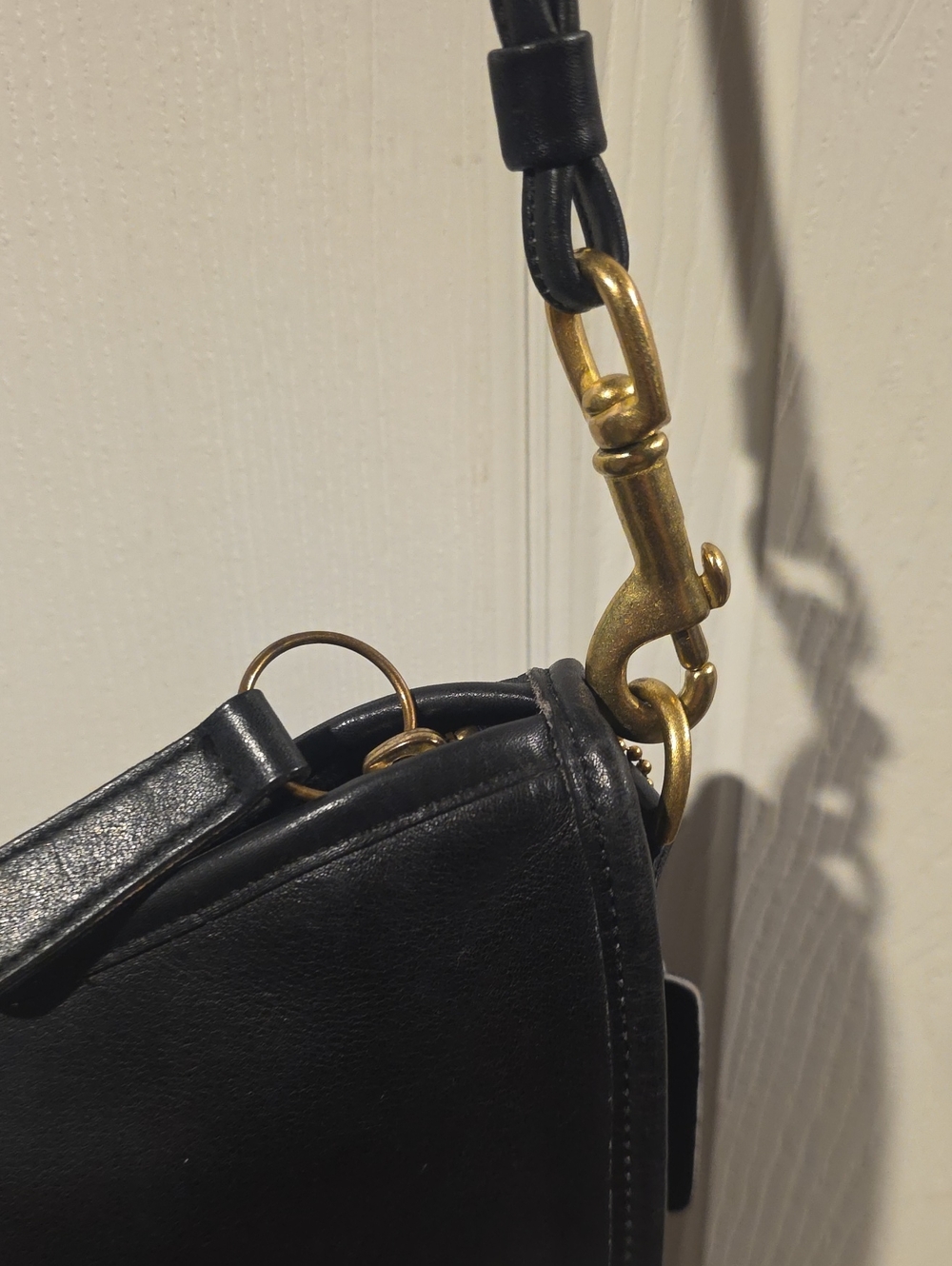 Coach vintage Swinger bag, classic half-moon shape and Double Strap - Picture 7 of 10